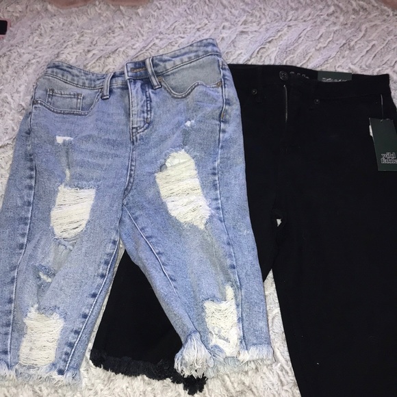 High rise shorts